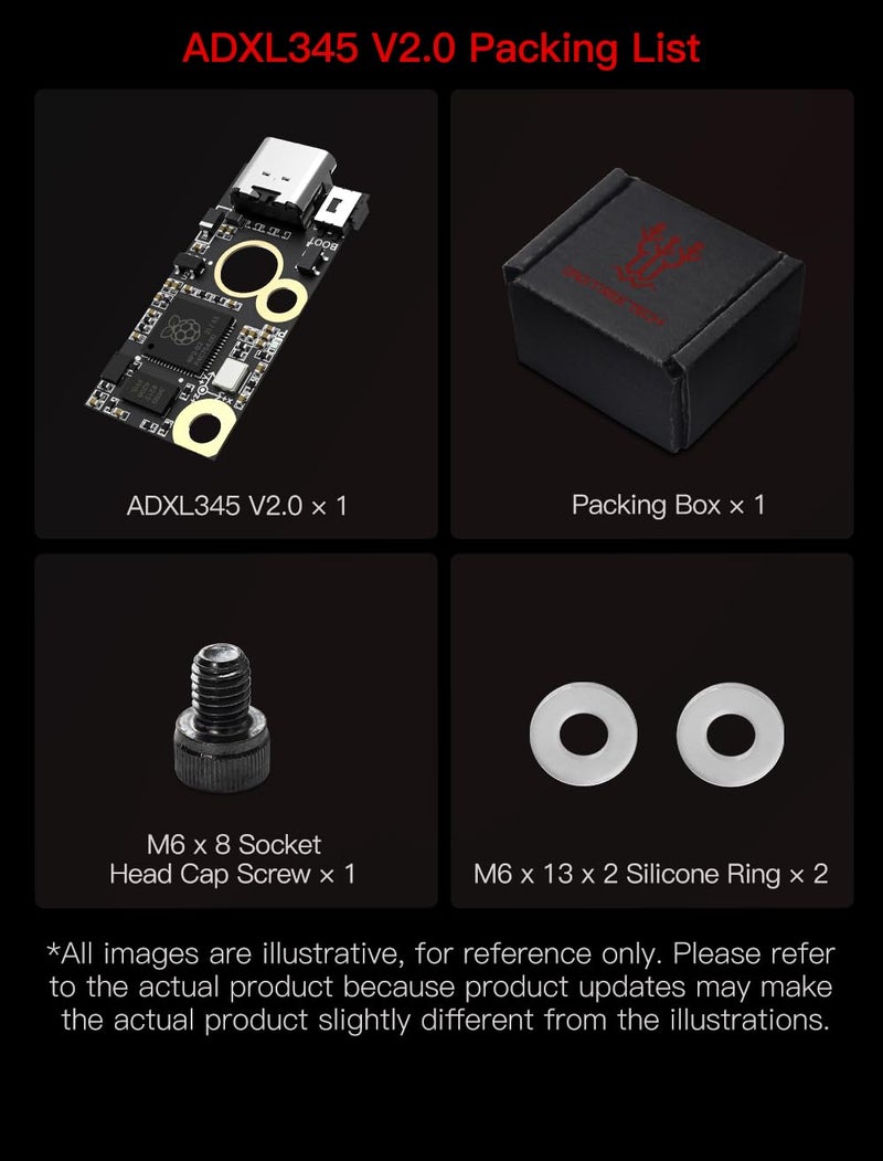 BIQU BIGTREETECH ADXL345 V2.0 Accelerometer Board Klipper Input Shaping 3D Printer Hotend Parts Sensor Module Support USB Connection for Voron Stealthburner - Image 5
